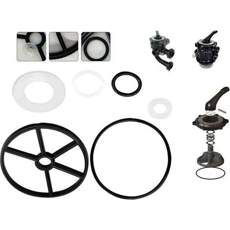 Pièces de filtre à sable pour piscine. kit de joint araignée. valve de rechange Hayward Vario Flo multiport de 5.1 cm. compatible avec le kit Hayward 1 1/2" SP0710 SP0710X SP0711 SP0712 (1/5)