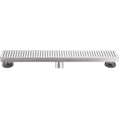 60CM Caniveau pour Douche,Caniveau de Douche en Acier INOX Siphon Sol d'évacuation à Carreler pour Salle de Bain (1/5)