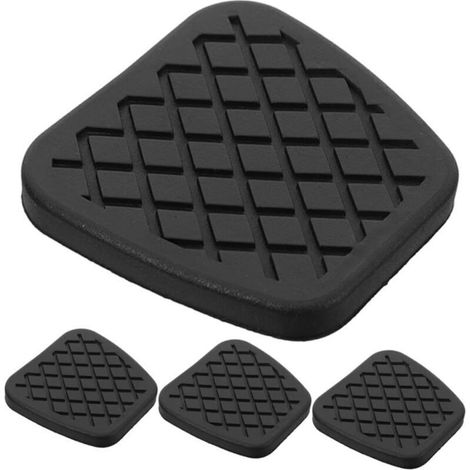 4-piece set of non-slip rubber pedal covers for clutch and brake – protection for the vehicle interior – easy and durable replacement (1/4)
