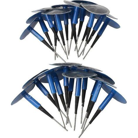 Kit de réparation de crevaison de pneus – 24 patchs en champignon – Caoutchouc haute résistance – Pour voitures. camions et motos (1/3)