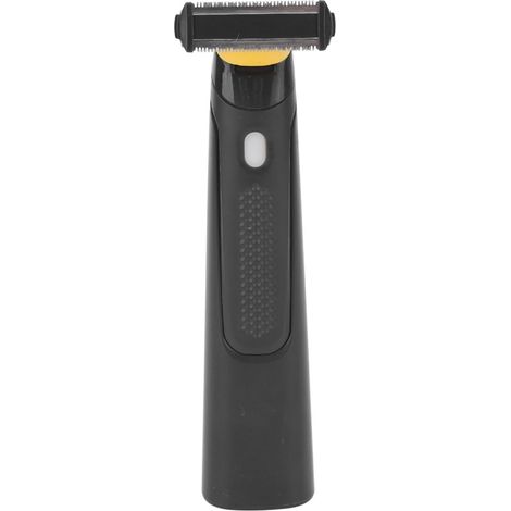 Tondeuse électrique unisexe avec tête de coupe lavable en forme de T et 3 sabots de guidage pour l'épilation. (1/5)