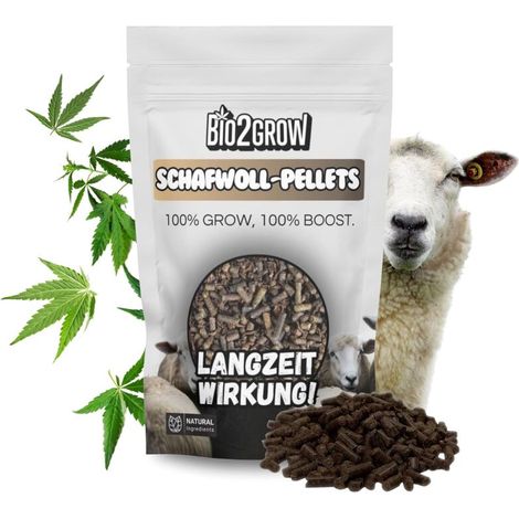 Bio2Grow Schafwoll Pellets 5 Kg – Nachhaltiger Bio-Dünger aus Schafwolle