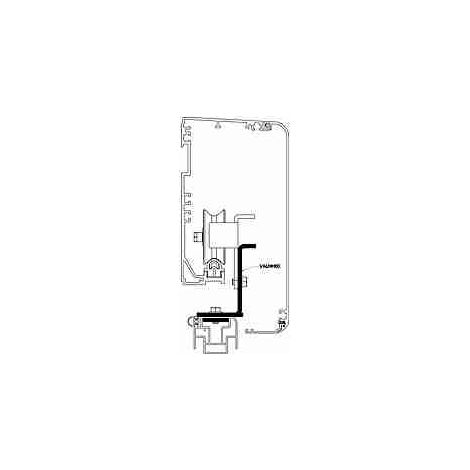 Paire de supports de fixation de porte VALHH60 pour fenêtres Pam H60 DITEC ENTREMATIC VALHH60