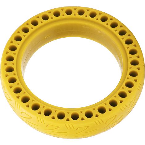 Pneu en caoutchouc 8,5 x 2,125, léger, increvable, non gonflable, compatible avec le vélo d'équilibre Ninebot 9 Nano, jaune (1/5)