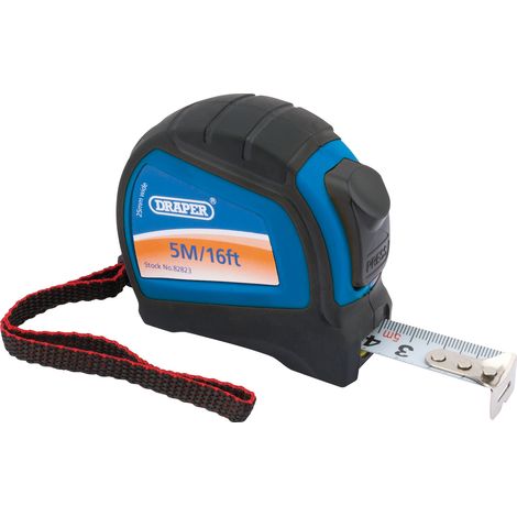 Draper AutoLock Measuring Tape, 5M x 25mm (7.5M/25ft Professional Grade) (1/5)