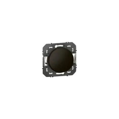 Poussoir électrique - Legrand - Dooxie - 6A 250V - Noir mat - Support inclus (1/3)