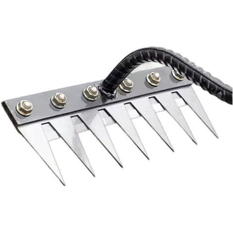 Pr Tondeuse à gazon désherbage sol meuble 7 griffes métal multi-usages herbe durcie jardinage cadeaux désherbeur durabilité facile à utiliser jardinage semis parterre de fleurs outils agricoles (1/4)