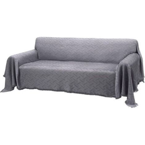 Geometric Sofa Cover Stretch Modern Protection for 2 Seater Sofa, Resistant to Animal Hair (90x150 cm) (1/5)