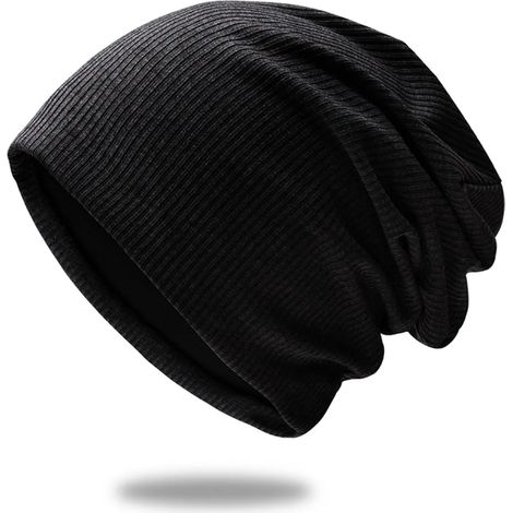Cappello a maglia di cotone unisex Cappello beret largo (1/5)