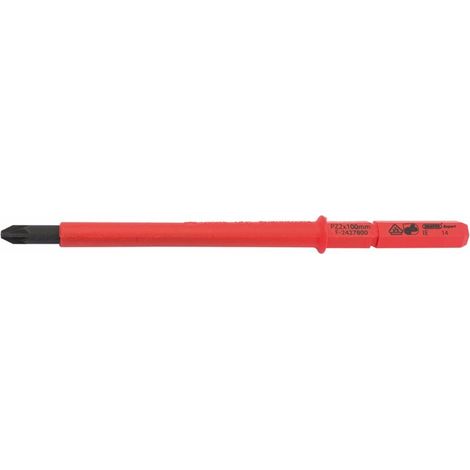 Draper 9651PZ Ergo Plus PZ VDE Interchangeable Blade Screwdriver, Blue, 100mm (1/2)