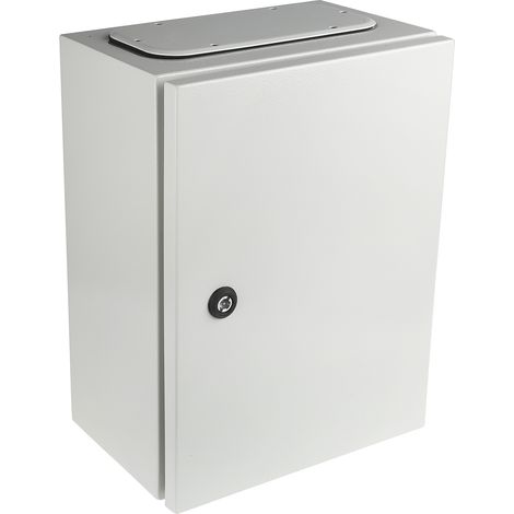 Coffret mural RS PRO en Acier Gris dim. ext. 400 x 300 x 200mm, IP65 ( Prix pour 1 ) (1/4)