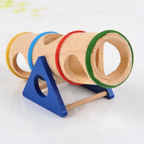 Petits Animaux Tunnel, Rongeur Tunnel, Hamster Tunnel, Furet Tunnels, Tunnel Hamster Bois, Balançoire pour Animaux de Compagnie, pour Lapins, Hérissons, Rats, Chinchillas (1/3)
