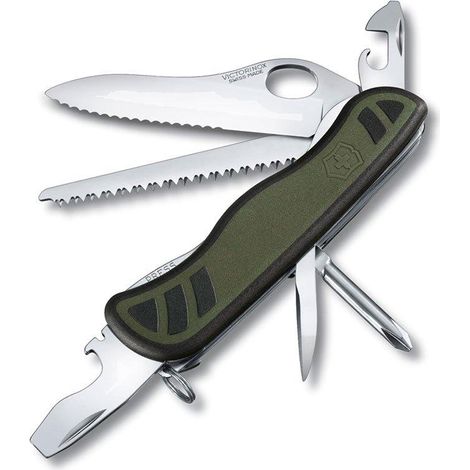 Victorinox Schweizer Soldatenmesser 08 verde y negro multifunción