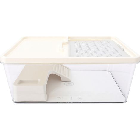 Petit réservoir de tortues, crabe ermite, avec couvercle, pour bureau, gain de place, Compatible avec l'écosystème, vie aquatique (1/5)
