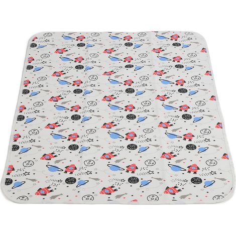 Tapis absorbant en coton épais, imperméable, lavable, 70 x 90 cm, pour bébés et personnes âgées (1/5)