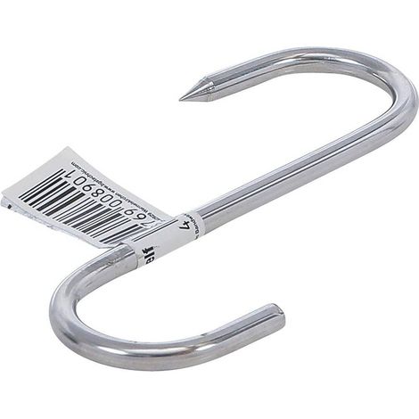 Crochet de Boucherie 100 mm - Acier Inoxydable - Résistant et Hygiénique, Pro - D-Work (1/5)
