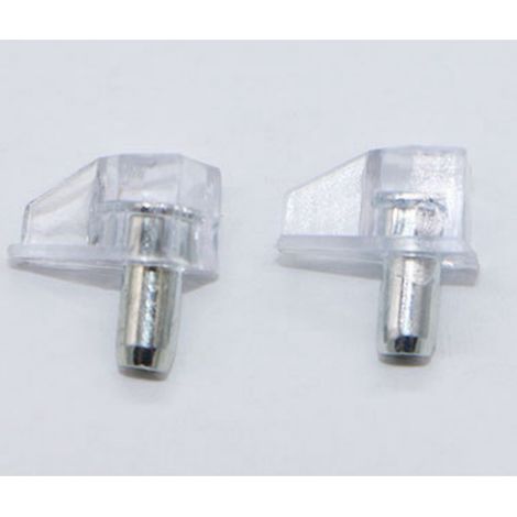 Supports d'étagères en plastique transparent pour armoires, supports d'étagères en verre pour cloisons d'armoires, supports d'étagères triangulaires (1/5)