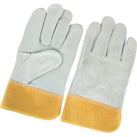 Cowhide welding gloves, flame-retardant, heat-resistant, waterproof, non-slip, for work (1/5)