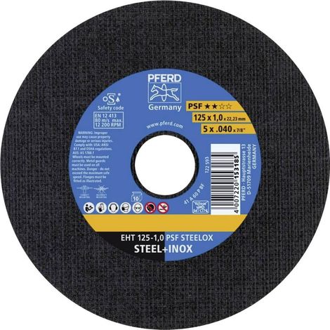 Pferd PSF STEELOX disco de corte acero inoxidable 125 mm