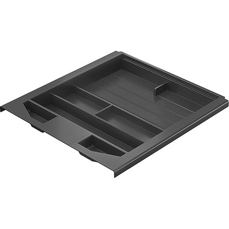 Hettich Systema Top 2000 Schubladen Organizer Büro 392x510mm - Schubladeneinsatz Büro Stiftablage - stauraumoptimiert, schwarz (1/3)