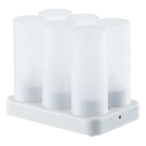 Bougies électriques LED rechargeables, bougies sans flamme à effet vacillant,