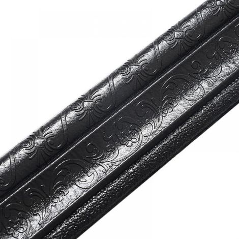 Molding Trim - Auto-Adhésif Flexible En Mousse PE - 230 cm x 8 cm - Pour Décoration Murale Porte Cadre Fenêtre Plafond - 1 Pièce (1/5)