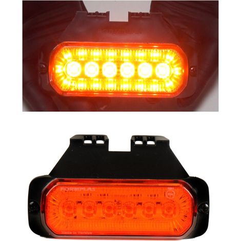 LED-Umriss-/Markierungsleuchte Tokos mit 24 LEDs, 2 Funktionen – orange Licht + Blinker, 12–24 V – für LKW, Bus, Van, Wohnwagen,