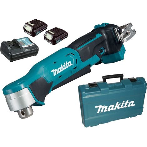 Makita - 12V AKU trapano angolare, 2x batteria Li-ion CXT da 2,0 Ah, caricabatterie DA332DSAE