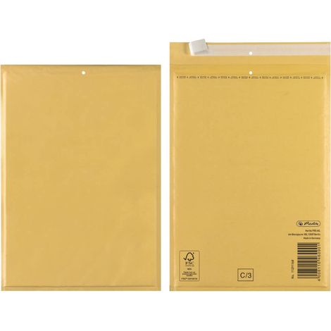 Herlitz Peel and Seal protective C bag – marrone (10 pezzi)