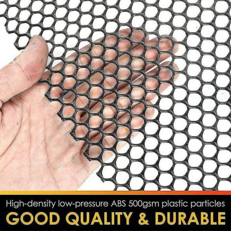 Clôture Pour Poulets - Grillage Hexagonal En Plastique Haute Densité - 40 x 300 cm - Noir - 1 Pièce (1/3)