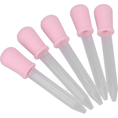 5 pipettes de dosage précises pour résine, expériences scientifiques et projets créatifs (couleur rose) (1/5)