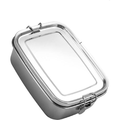 Sac à lunch isotherme en acier inoxydable 304, boîte à lunch hermétique, boîte de rangement extérieure pour aliments, boîte de pique-nique (1/4)