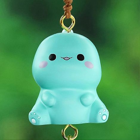 Décoration suspendue pour voiture, clochette unique et amusante avec petit dinosaure, pendentif pour rétroviseur, accessoires auto (1/5)