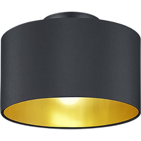 Lámpara de techo Hostel Metal negro-dorado H160 cm Ø30 cm Trio Lighting (1/2)