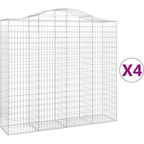 Maison Exclusive - Gabionen mit Hochbogen 4 Stk. 200x50x180/200cm