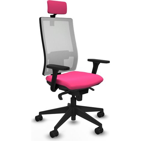 Sedia da ufficio piqueras y crespo Horna rosa similpelle