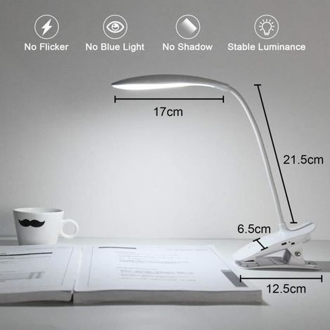Lampe de Bureau - ZVD - LED - Rechargeable USB - 1200mAh - Touch Control (1/3)