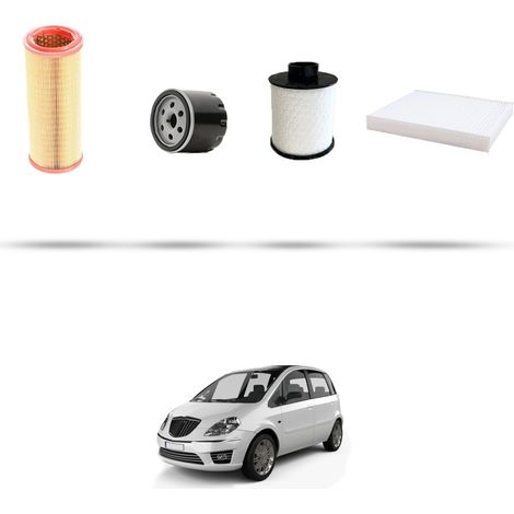 Kit tagliando 4 filtri compatibile con Lancia Musa 1.9 D Multijet 74kw dal 2004 (1/5)