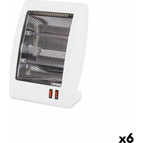 Quartz-Heizung 400-800 W Weiß (6 Stück)