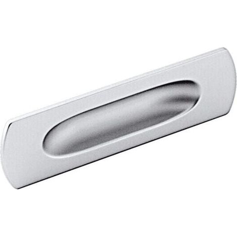 Maniglia ad incasso effetto alluminio 125x36x10mm - 054 Thin (1/2)