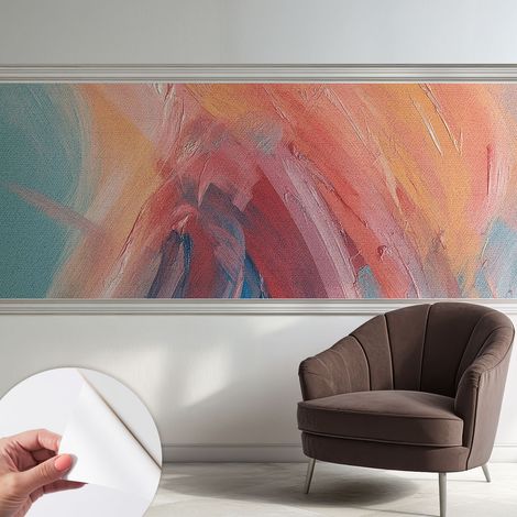 Tapete Selbstklebend - abwaschbar - Tapete mit Motiv - trendige Wanddeko - elegant Fototapete Farbenfrohe Explosionen 250x104 cm (1/5)