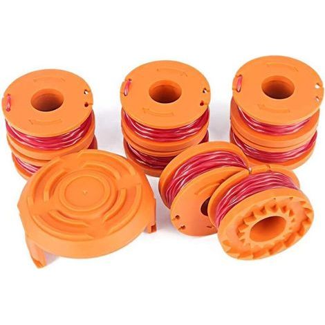Ersatzspule für 10ft Worx Trimmer, 9er-Packung (8 Trimmerfäden, 1 Trimmerkappe) (1/5)