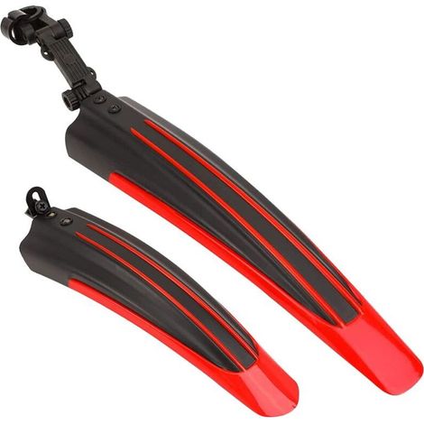 HOXILEELEO - Garde-boue universel réglable, épais et large, pour VTT, compatible avec vélos de ville (fixie, gravel, roues de 20 à 27 pouces). (1/5)