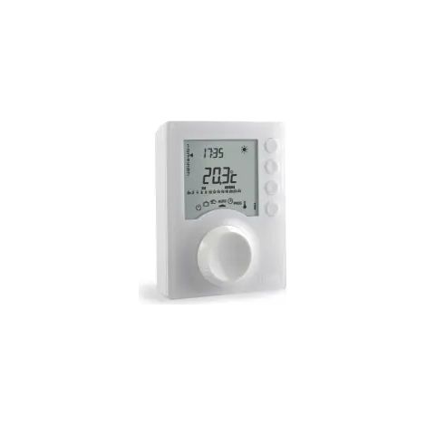 Delta Dore – Thermostat programmable chauffage Tybox 1137 – sans fil – 2 niveaux de consigne – programmation journalière personnalisable – grand écran rétroéclairé — vue 4