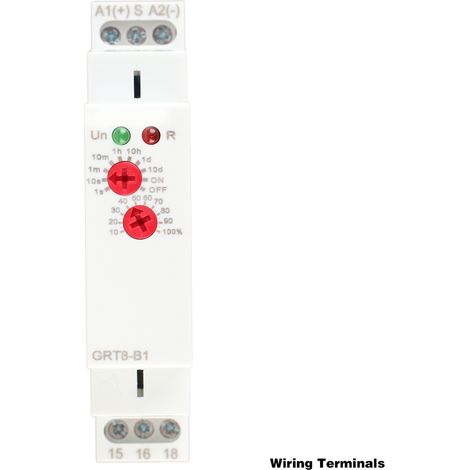 Relais temporisé miniature GEYA GRT8-b1 AC/DC 12V240V DC (1/5)