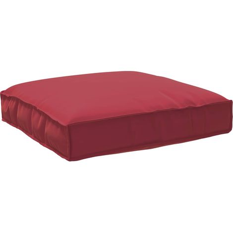 Kissen Weinrot 80 x 80 x 12 cm Oxford-Stoff