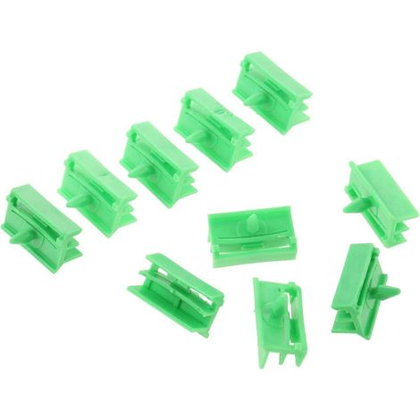 Lot de 10 clips de fixation en plastique pour garnitures latérales de bas de caisse BMW E60 E61 (références : 51717066223, 76882-0M060, 768820M060) (1/5)