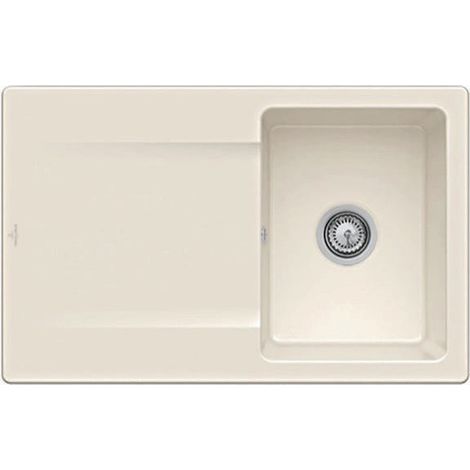 V&B Spüle SILUET 45 800x510mm Handbetätigung crema