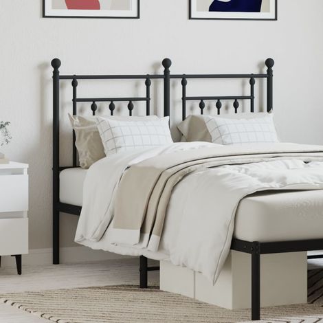 Tête de lit métal noir 120cm (1/5)