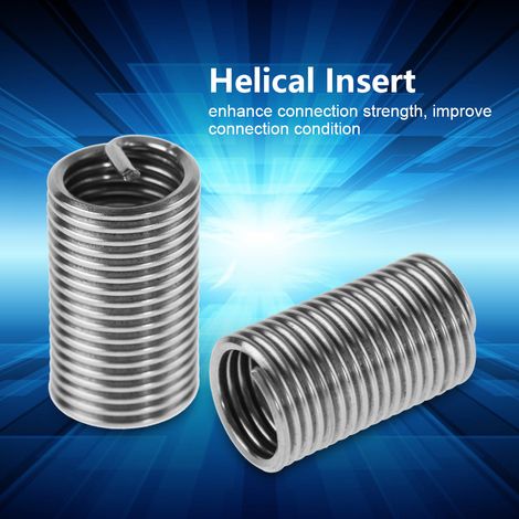 Inserts filetés hélicoïdaux en fil enroulé M14 en acier inoxydable SS304 (M1423 D, 20 pièces) (1/5)
